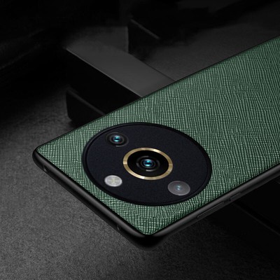 For Realme For Oppo Find X3 Luxury Shockproof Retro Leather TPU Phone Case Cover