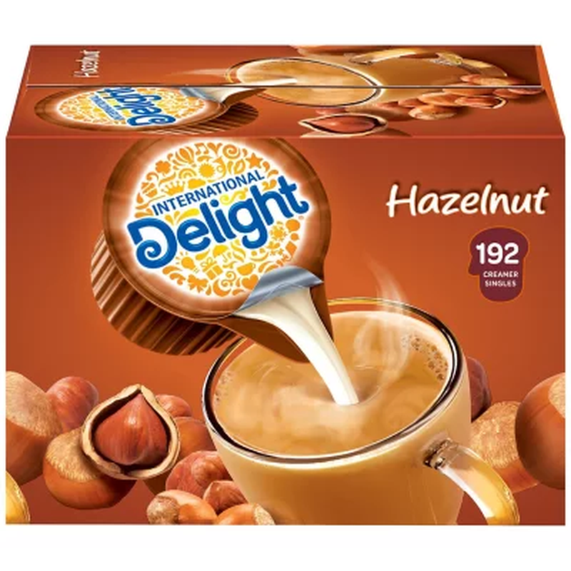 International Delight Hazelnut Coffee Creamer Singles (192 C