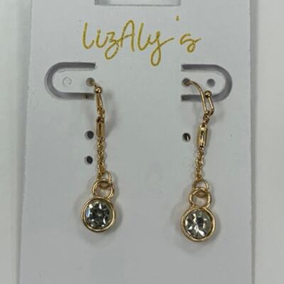 2 Tone Gold Princes Diamond Dangle CUSTOM MADE by Lizaly s