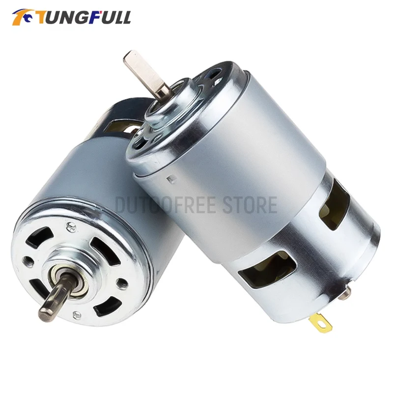 775 795 895 DC Spindle Motor High Power DC Geared Motor Ball Bearing Spindle Mot