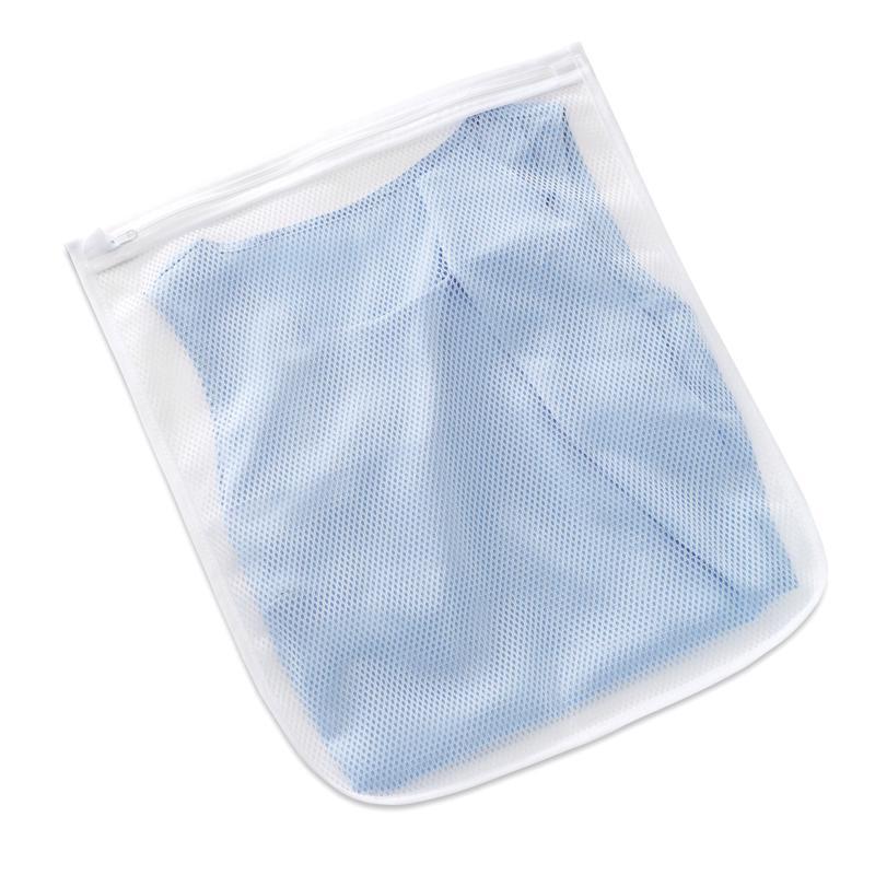 Whitmor White Fabric Collapsible Laundry Bag