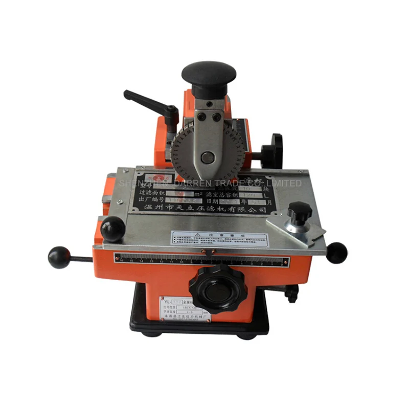 YK-A01 Semi-Automatic Manual Marking Machine Aluminum Labeling Coding Machine Eq