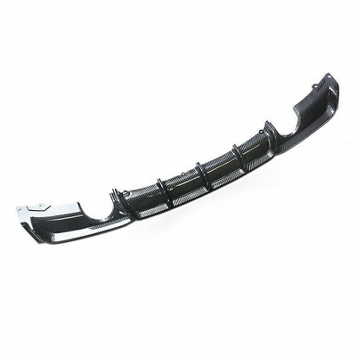 Rear Diffuser Bumper Lip Spoiler For 12-2018 BMW F30 M-Sport Carbon-Fiber Style