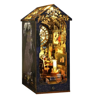3X(Kit de Coin de Livre de Bricolage, AlléE DéCorative D'Insertion D'éTagèR6798