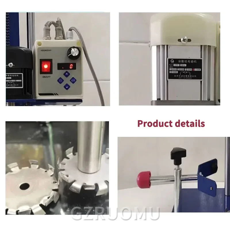 1-8KG Dispersion Machine - 220V 50Hz Automatic Paint Mixing Machine, 0~6000 R/Mi