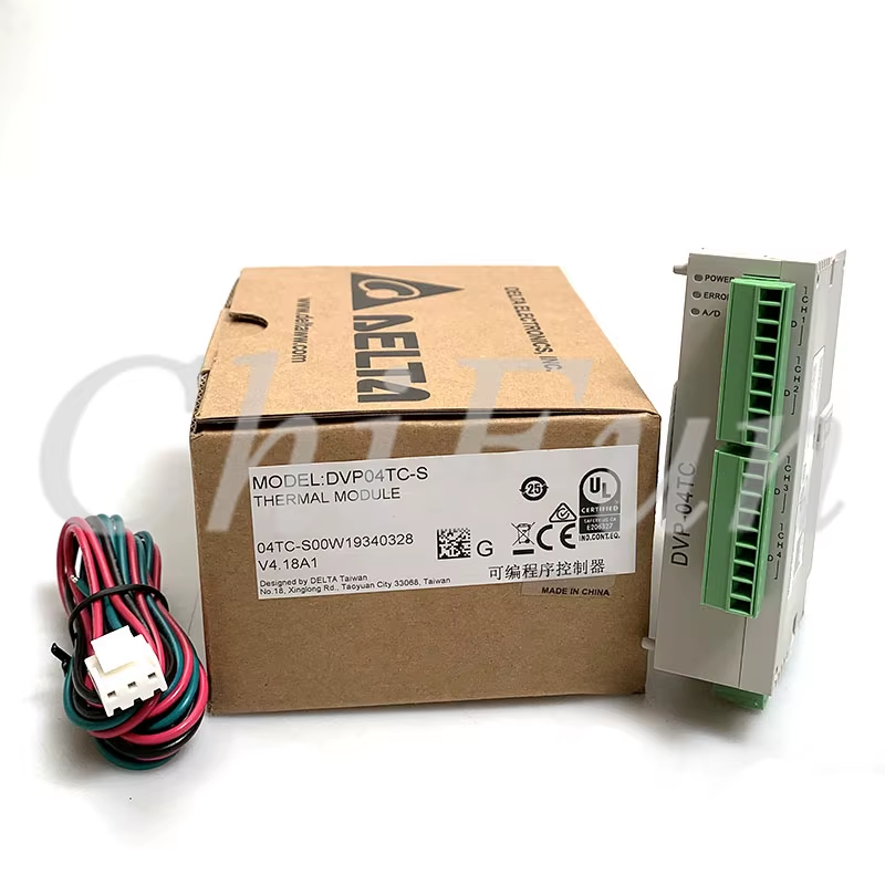Original Delta DVP04TC-S PLC Expansion module 4 channel K J type Thermocouple Mo