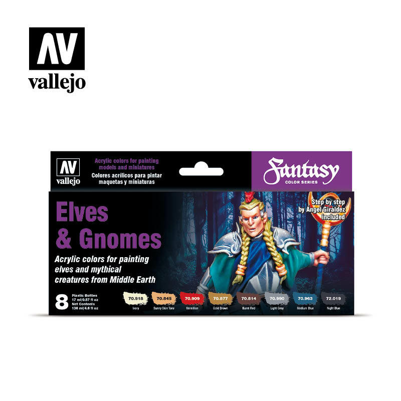 Vallejo Elves & Gnomes Paint Acrylics + Tutorial for Painting