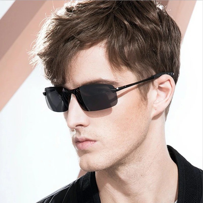 Photochromic Polarised Sunglasses UV400 Polarized Fishing Driving Eyewear Retro