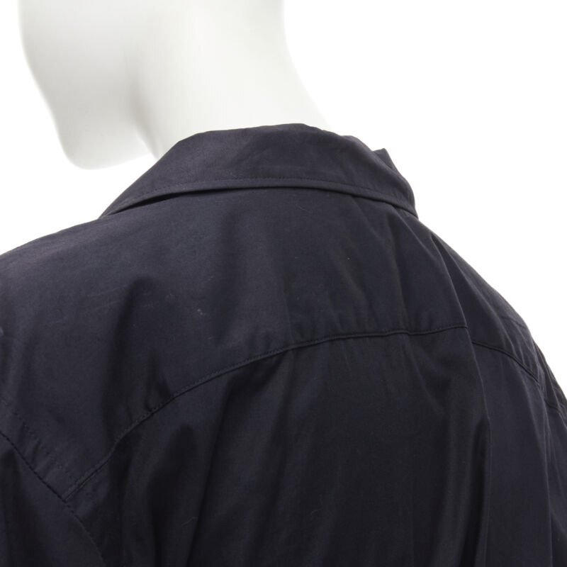 COMME DES GARCONS Vintage 1980s black asymmetric belted