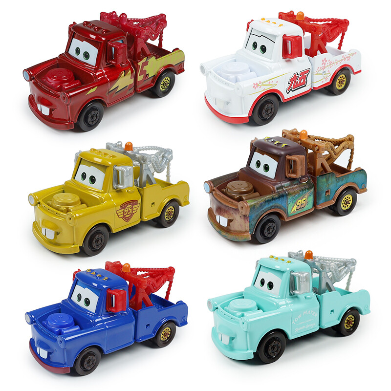 Rare 1:55 Diecast Tow Mater Red Golden Sakura Toy Car Xmas Gift