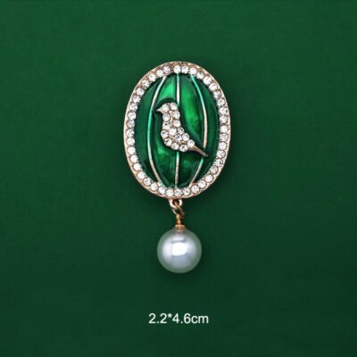 Enamel Floral Leaf Brooch Lily Of The Valley Brooch Pin Jewelry For Women Scarf