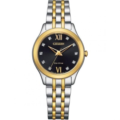 $500 MSRP | Citizen Women s Two Tone Gold Stainless Steel Watch - EM1014-50E NIB
