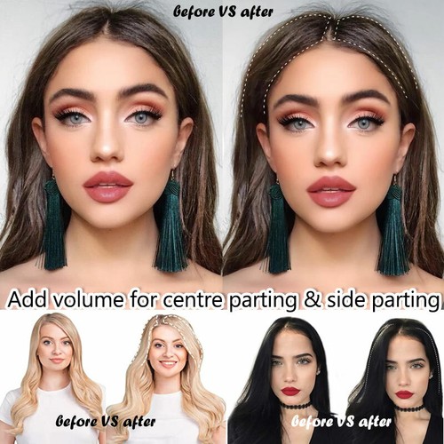 One Piece Hair Pad Clip in 100% Remy Human Hair Extensions Topper Hairpiece Base