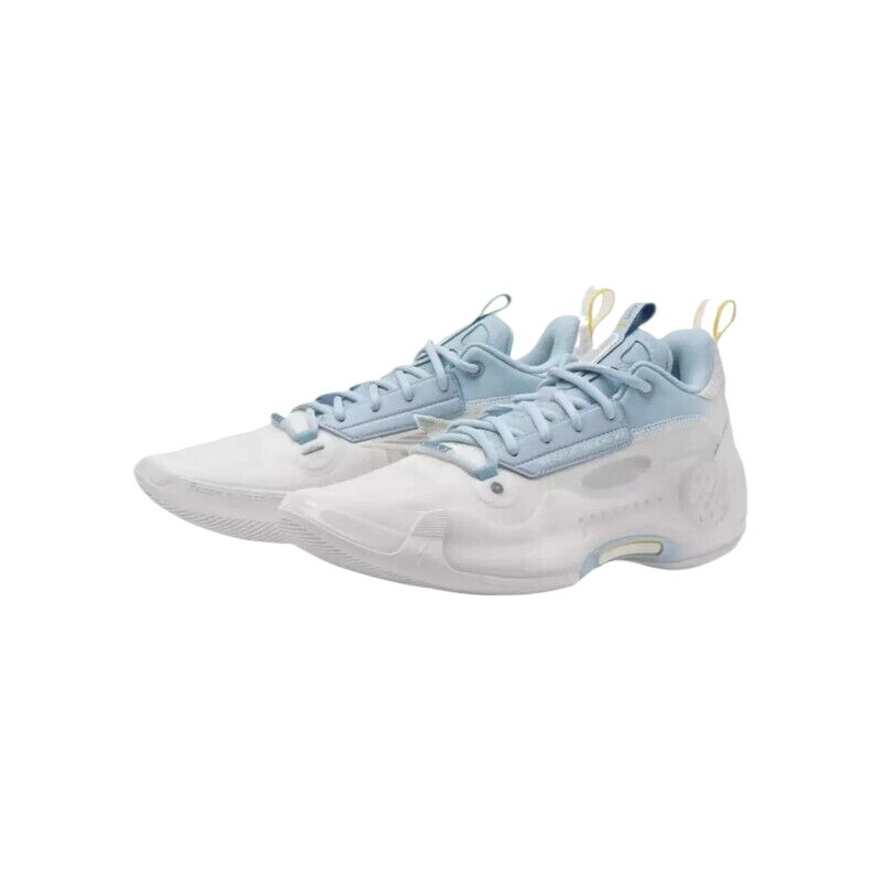 Pre-owned Li-ning Way Of Wade 10 Ice Blood Basketball Shoes Abas083-11 In White