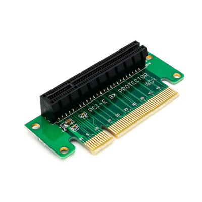 PCI-Express 8x Left-facing 90-degree Riser Right-angle adapter card  1U 2U