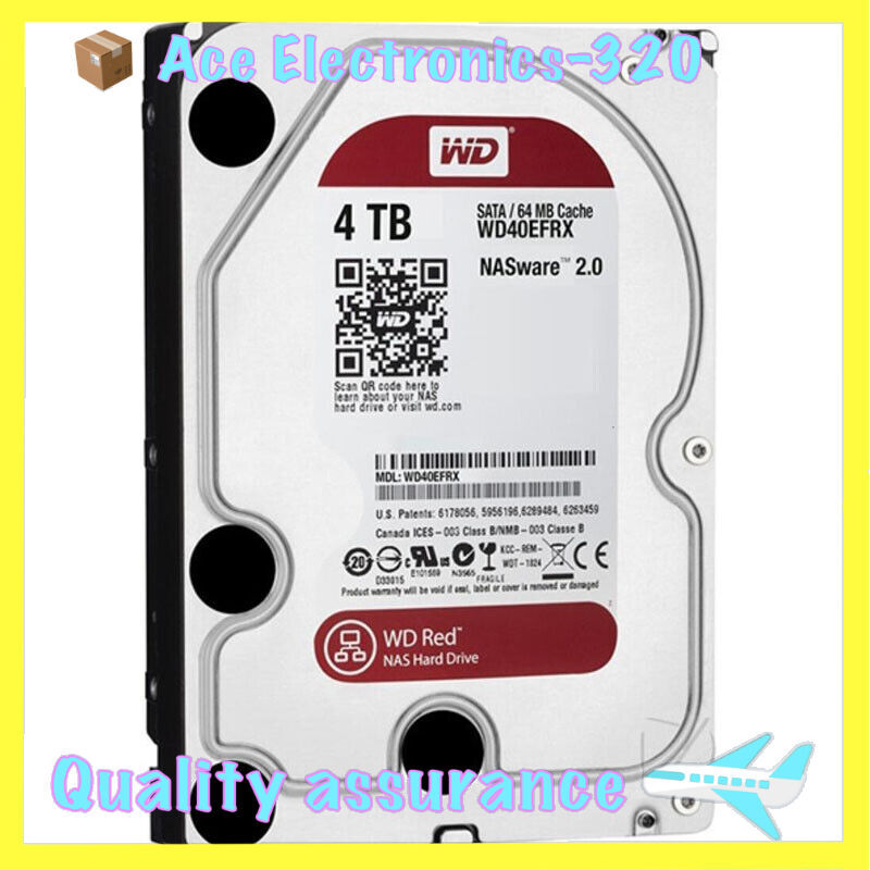 WD Red 4TB HDD WD40EFRX (3） Amazon.com: Western Digital 4TB WD Red Plus NAS Internal