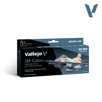 Set di vernici Vallejo Model Air Israeli Air Force - 8 colori Desert Scheme