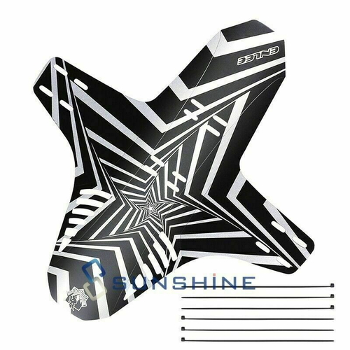 1/2pcs Reflective Mudguard MTB Carbon Fiber Bicycle Fenders Front Rear Mudguard