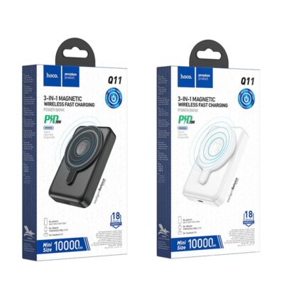 Hoco Q11 10000mAh 3in1 Wireless Charging Power bank iWatch iPhone AirPods White