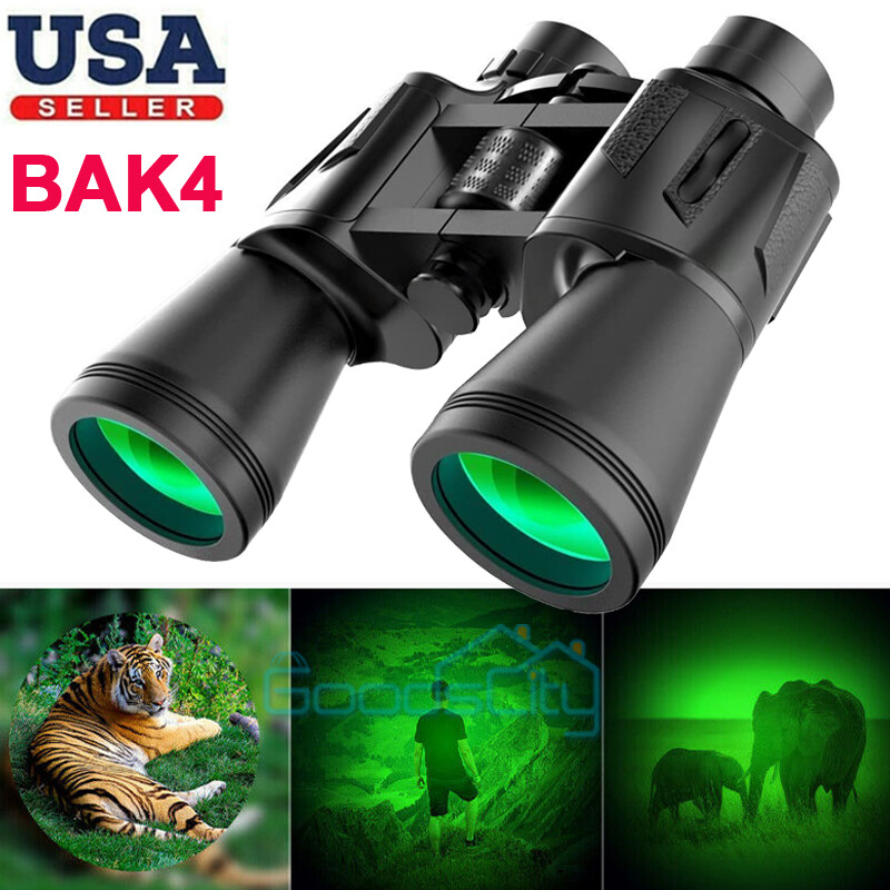 100X180 Binoculars With Day Night Vision BAK4 Prism High Power Waterproof + Case