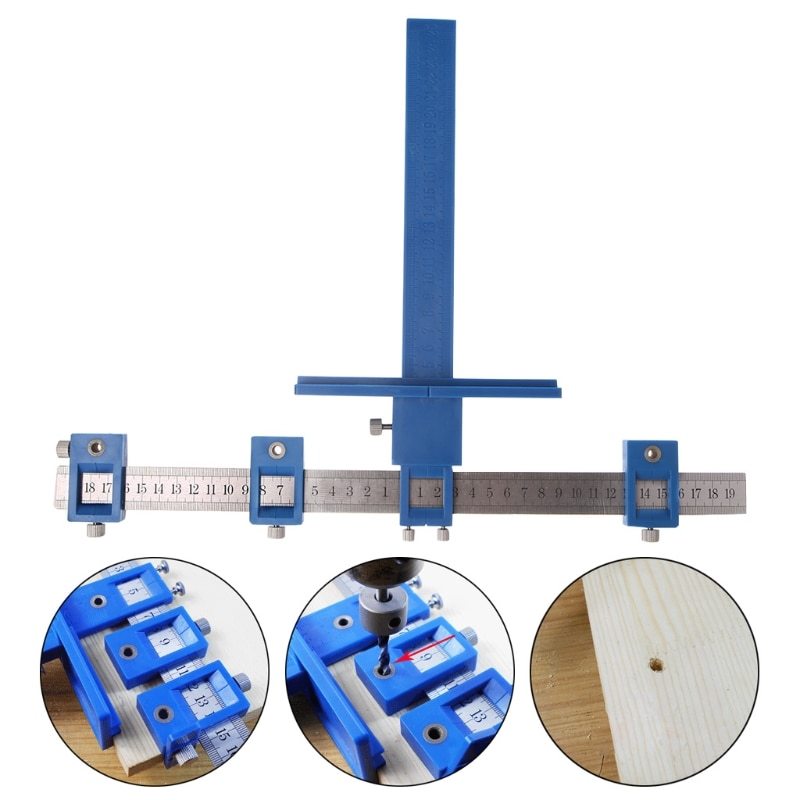 Adjustable Woodworking Drilling Dowelling Hole Saw Drill 