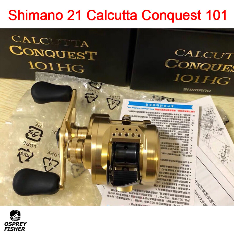 SHIMANO CALCUTTA CONQUEST 101HG ゴールド Shimano 14 Calcutta Conquest, Japan models 2014-2020 - Reel