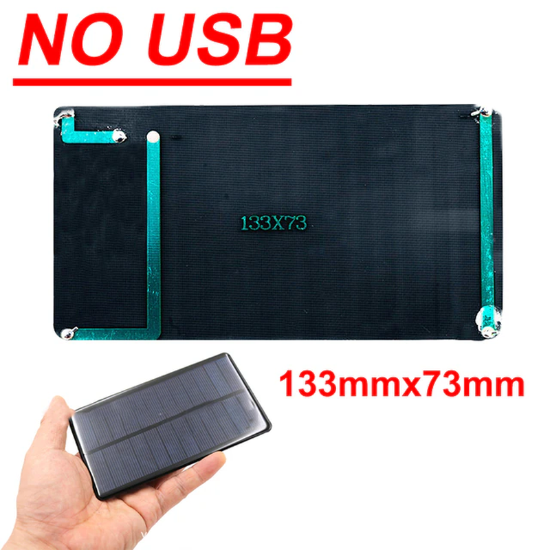 30W Portable Solar Panel 5V Plate USB Stabilize Battery Charger Power Bank Phone