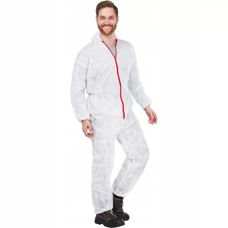 Disposable Coverall with Hood Protective Painters Suit
