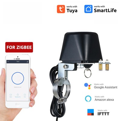 Tuya Wifi/Zigbee Smart Valve Controller For Water Gas Pipeline Auto Shut ON Off