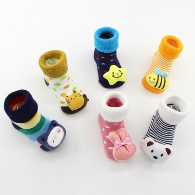Baby Cartoon Warm Socks Boys Girls Infant Winter Cotton