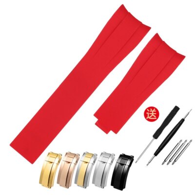 Silicone Band Strap For Rolex Watch Watchband Submariner Oysterflex 20mm 21mm