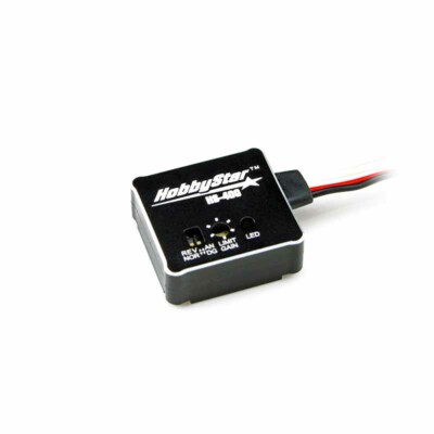 HobbyStar HS-400 Gyro, Adjustable Stability Control, Drift-Assist RC Car, BLACK