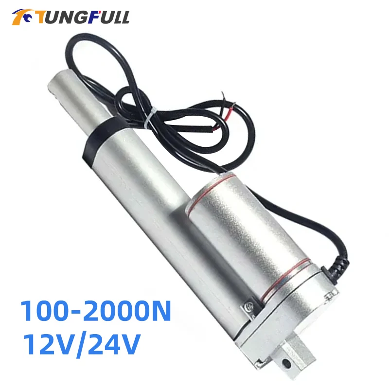 1000N DC 12V 24V Linear Actuator Push Linear Drive Electric Motor 30mm 50mm Stok
