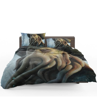 Pirates Of The Caribbean Movie Davy Jones Quilt Duvet Cover Set Queen