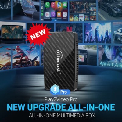 Ottocast adapter Play2Video Pro Wireless CarPlay/Android Auto Multimedia Adapter