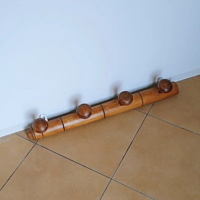 Vintage French Wood Wall Hanger 1960s FRANCE