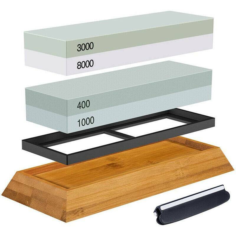 400/1000+3000/8000 Grit Premium Whetstone Cut knife Sharpening Wet