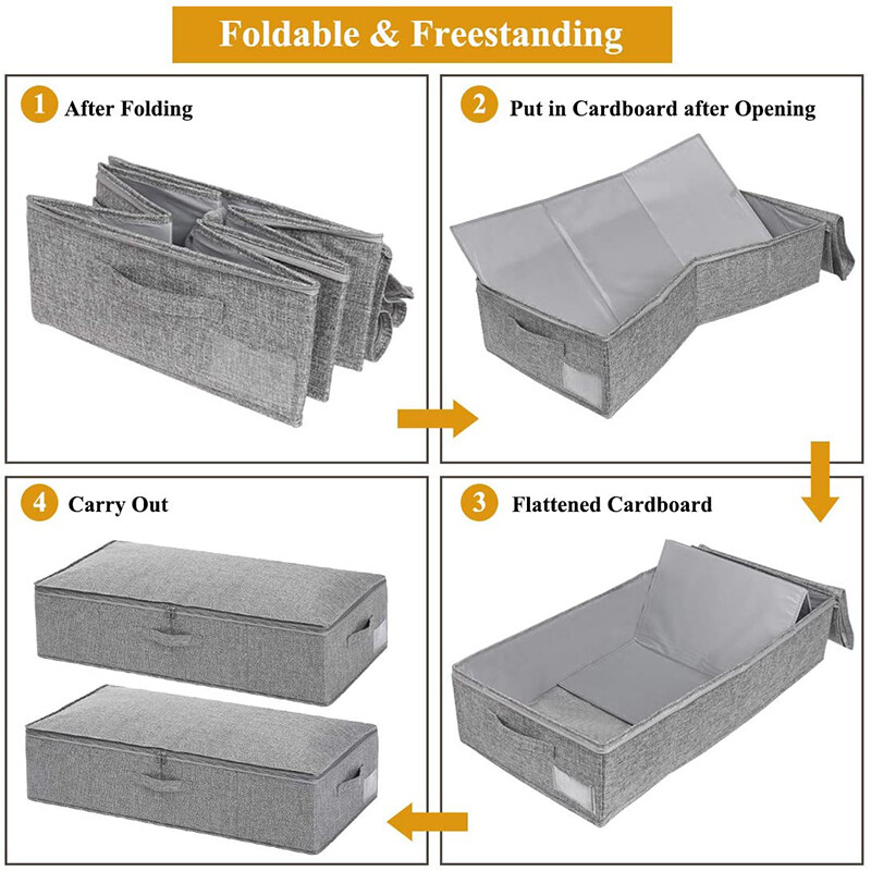 2er Aufbewahrungstasche Faltbar Tragetasche Kleideraufbewahrung