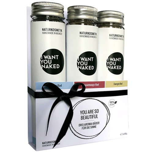 I WANT YOU NAKED Aromabad-Set 3 x 90 g