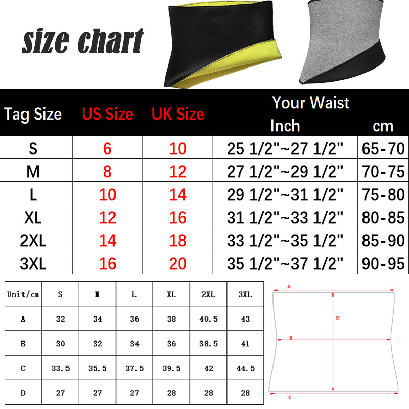 Sweat Sauna Slimming Men Body Shaper Trimmer Waist Trainer Cincher Belt Fat Burn