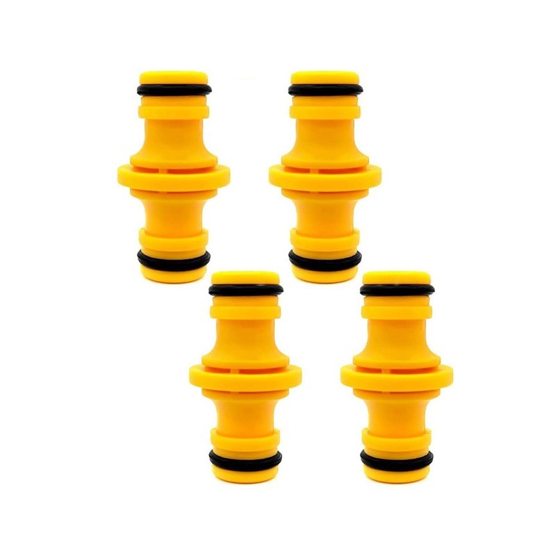 4 pcs Hozelock Double Male Adaptor for Joining Garden Hose Pipe Repair Connector