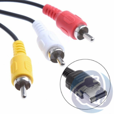 AV Video Audio Composite RCA Cable for Sega Dreamcast