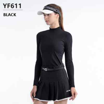 PGM Spring Ladies Lace Hollow Elastic Golf Shirt Women Long Sleeve Sports Tops