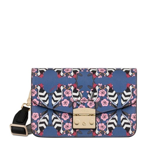 Auth Furla Metropolis Shoulder Clutch Leather Bag 922054