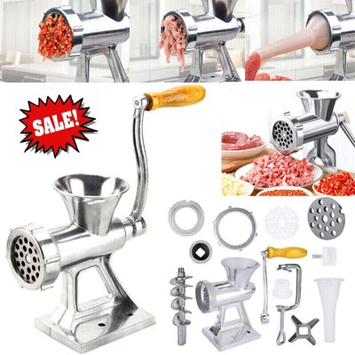 Commercial Meat Grinder Mincer Stuffer Manual Sausage Filler Sauce Make Machine