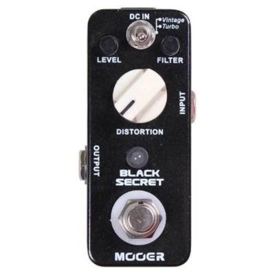 Mooer Black Secret Distortion Micro Guitar Effects Pedal True Bypass  New
