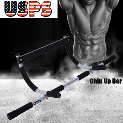 Heavy Duty Pull Up Chin Up Bar Doorway Home Door Exercise Sports Gym Mounted US
