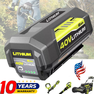 For Ryobi 40V Volt Lithium-ion 6000mAh High Capacity NEW Battery OP40602 OP40601