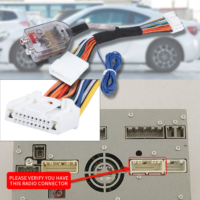 Amplifier Plug Adapter Wiring Harness For Nissan