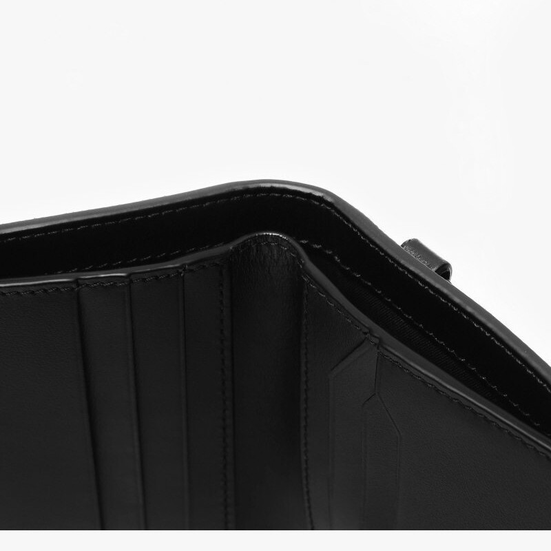 Pre-owned Montblanc Extreme 3.0 Leather 6cc Card Holder Case Cover Wallet Purse For Men In Black